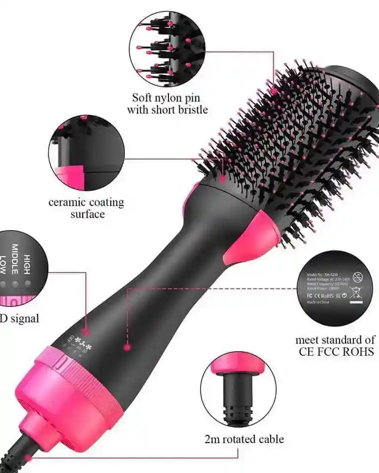 One step hair dryer and styler